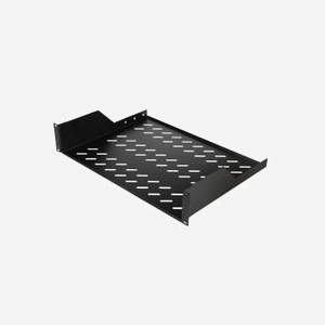 Étagère Serveur Equip EZFS-19-2-80-B 19" 2U Noir, Profondeur 349mm, Acier 1mm, Charge standard, Dimensions colis 520x370x90mm, Conforme norme rack 19 pouces - Miniature 1