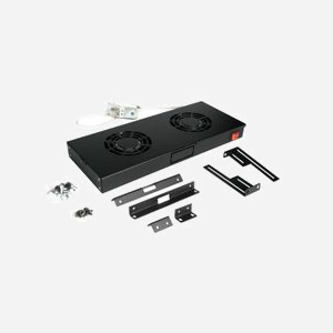 Equip EZF-2-B Unité de ventilation rackable 1U 2 ventilateurs 12cm Noir, 240V/0.14A, 482x176x44mm (19 pouces), pour rack 19", Turquie - Miniature 3