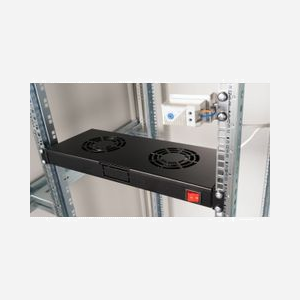 Equip EZF-2-B Unité de ventilation rackable 1U 2 ventilateurs 12cm Noir, 240V/0.14A, 482x176x44mm (19 pouces), pour rack 19", Turquie - Miniature 4
