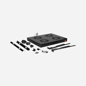 Equip EZF-4-B : Module de ventilation rackable 1U, 4 ventilateurs 12cm, 240V 0.14A, 482x354x44mm (19"), noir, pour racks 19 pouces - Miniature 2