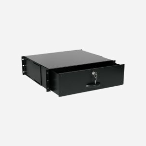 Equip EZD-3-B Tiroir Rack 19" 3U Noir, Acier 1mm, 485x400x130mm, Compatibilité Rack 19 pouces (48.3cm), Profondeur 400mm - Miniature 3