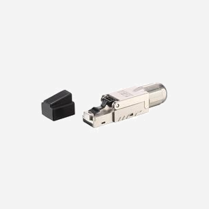 Equip 121172 Connecteur RJ-45 Mâle Cat8.1, Fil AWG 22/26, Noir/Acier Inox, 5 pièces, 57.1x11.7x14.4mm, Certifié RoHS/CE/REACH