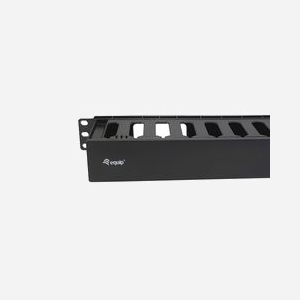Equip 327318 Panneau de gestion de câbles 1U Rack 19" ABS Noir 482.6mm x 48.4mm x 87.5mm, Conforme REACH et RoHS - Miniature 3