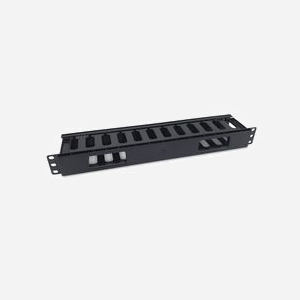 Equip 327318 Panneau de gestion de câbles 1U Rack 19" ABS Noir 482.6mm x 48.4mm x 87.5mm, Conforme REACH et RoHS - Miniature 5