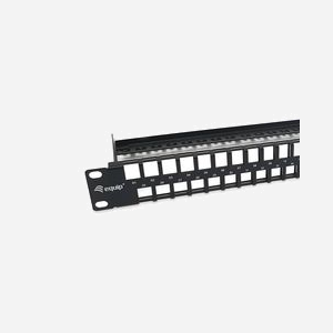 Equip 769258 Baie de Branchements 1U 48 ports RJ-45 Cat6, Acier Noir, 482.6x126.4x44.5mm, Certifié REACH et RoHS - Miniature 3
