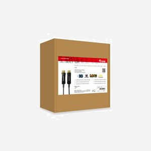 Equip 119431 Câble Optique Actif HDMI 2.0 50m, 4K/60Hz, HDCP 2.2, 18Gbps, Connecteurs Plaqué Or, Câble Cuivre/Fibre, Noir - Miniature 4