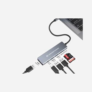 Conceptronic DONN23G Dock USB-C 3.2 Gen 1, Power Delivery 100W, HDMI 2.0 4K, Lecteur Cartes SD/MicroSD, 2x USB-A 3.2 Gen 1, Gris, Compatible Windows/macOS/Android - Miniature 3