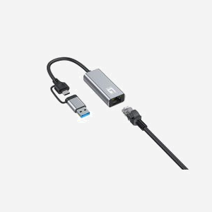 LevelOne USB-0423 Adaptateur Réseau USB 3.2 Gen 1 (3.1 Gen 1) vers Ethernet 2.5 Gigabit, RJ-45, Wake-on-LAN, Compatible Windows/macOS/Linux/Android/iOS - Miniature 3