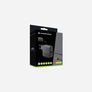 Conceptronic OZUL05BE : Chargeur Secteur Universel 100W USB Power Delivery 3.0 GaN, 5-20V/5A, câble 1.8m, protections surcharge/surchauffe/court-circuit. - Miniature 2