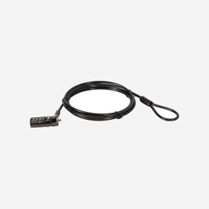 Conceptronic CUSTODIO01BN Câble Antivol Nano pour Ordinateur Portable, Verrouillage à Combinaison, Longueur 1.8m, Diamètre 4.5mm, Noir, RoHS - Miniature 1