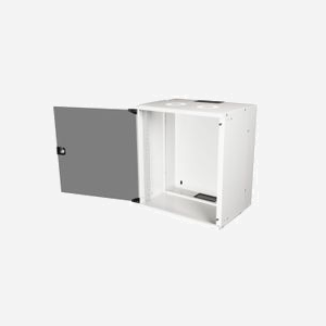 Equip Rack Mural 12U Acier Gris Clair EWM-12-5440-G, Porte Verre Trempé, Profondeur 400mm, Fixation Murale Incluse, Charge Max 12.5kg - Miniature 3