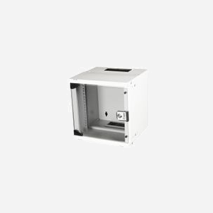 Equip EWM-06-3030-G Rack Mural 6U Acier Gris Porte Verre Trempé 300mm Profondeur Interne 285mm Kit Montage Mural Inclus - Miniature 1