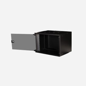Equip EWM-07-5440-B Rack Mural 7U Acier Noir, Porte Avant Verre Trempé, Profondeur 400mm, Charge Max 9.06kg, Fourni Pré-assemblé - Miniature 3