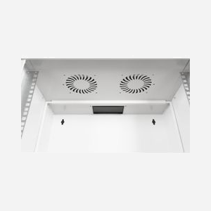 Equip EWM-07-5440-G Rack Mural 7U Acier Gris Clair Porte Verre Trempé 400mm Profondeur Interne 395mm Pré-assemblé avec Kit de Montage Mural - Miniature 5