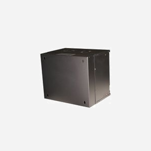 Equip EWM-09-5440-B Rack Mural 9U Acier Noir Porte Verre Trempé 463x174x400mm Profondeur Montage 36-38cm Verrouillage Clé - Miniature 2