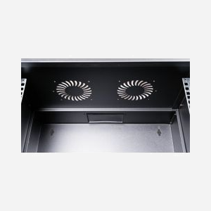 Equip EWM-09-5440-B Rack Mural 9U Acier Noir Porte Verre Trempé 463x174x400mm Profondeur Montage 36-38cm Verrouillage Clé - Miniature 4
