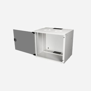 Equip EWM-09-5440-G Rack mural 9U Acier Gris clair Porte verre trempé 400mm profondeur max. montage 38cm Kit de montage inclus - Miniature 3