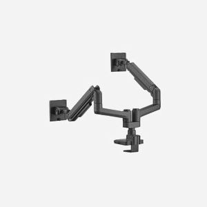 Equip Support Bureau Double Écran 17-35" (43.2-88.9cm) 40kg Max VESA 75x75/100x100 Inclinaison ±20-50° Pivot ±90° Rotation 360° Noir - Miniature 3