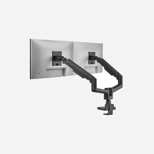 Equip Support Bureau Double Écran 17-35" (43.2-88.9cm) 40kg Max VESA 75x75/100x100 Inclinaison ±20-50° Pivot ±90° Rotation 360° Noir - Miniature 4