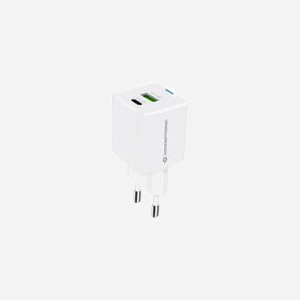 Conceptronic ALTHEA15W Chargeur Secteur Universel 1x USB-A 3.2 Gen 1, 1x USB-C Power Delivery/Quick Charge 3.0, 20W, GaN, Blanc, Protections Surchauffe/Surcharge/Court-circuit - Miniature 2