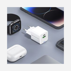 Conceptronic ALTHEA15W Chargeur Secteur Universel 1x USB-A 3.2 Gen 1, 1x USB-C Power Delivery/Quick Charge 3.0, 20W, GaN, Blanc, Protections Surchauffe/Surcharge/Court-circuit - Miniature 5
