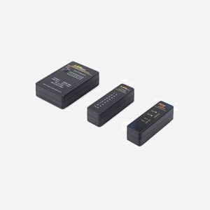 Testeur de câble réseau Equip 129968 : BNC, RJ11, RJ12, RJ45, PoE testing, 4 ports RJ45, LED, 9V, RoHS, 109x23.5x80mm, housse de rangement incluse - Miniature 2