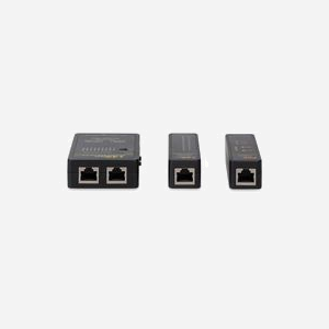 Testeur de câble réseau Equip 129968 : BNC, RJ11, RJ12, RJ45, PoE testing, 4 ports RJ45, LED, 9V, RoHS, 109x23.5x80mm, housse de rangement incluse - Miniature 3