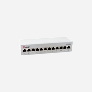 Equip 326522 : Baie de Branchements 12 Ports RJ-45 10GBase-T Cat6a, Métal Gris, 212.5x109.3x44.3mm, Certifiée CE/RoHS