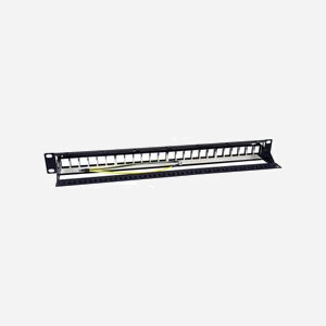 Equip 769327 Baie de Branchements 1U 24 Ports Keystone Métal Noir Montage Rack 19" (482.6mm x 91.5mm x 44.2mm) Conforme RoHS - Miniature 2