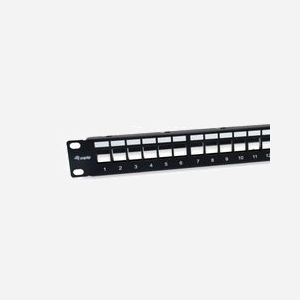 Equip 769327 Baie de Branchements 1U 24 Ports Keystone Métal Noir Montage Rack 19" (482.6mm x 91.5mm x 44.2mm) Conforme RoHS - Miniature 3