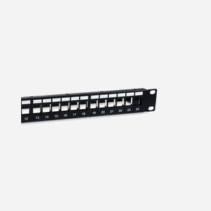 Equip 769327 Baie de Branchements 1U 24 Ports Keystone Métal Noir Montage Rack 19" (482.6mm x 91.5mm x 44.2mm) Conforme RoHS - Miniature 4