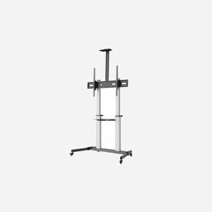 Equip 650631 Chariot TV Mobile 60"-100" (152-254cm) 100kg VESA 200x200-1000x600 Inclinable/Pivotant avec Roues et Gestion Câbles - Miniature 4
