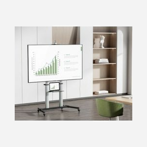 Equip 650631 Chariot TV Mobile 60"-100" (152-254cm) 100kg VESA 200x200-1000x600 Inclinable/Pivotant avec Roues et Gestion Câbles - Miniature 5