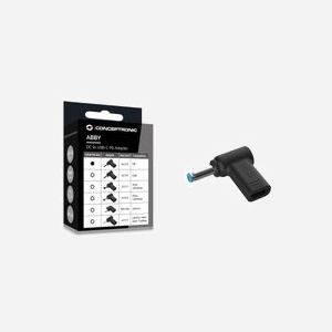 Conceptronic ABBY15PC01 : Carte d'alimentation Laptop HP, Entrée 18-20V, 30x30x6mm, Noir, Conforme CE/RoHS. Dimensions emballage 50x25x65mm - Miniature 3