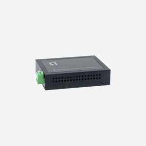 LevelOne VDS-2201 Convertisseur de Média Réseau Gigabit Ethernet, 1 port RJ-45, Distance 3000m, PoE, Boîtier Métal, Alimentation 12-24V, Normes IEEE 802.3/u/z