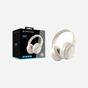 Conceptronic PARRIS03C Casque Arceau Filaire/Bluetooth 5.4 Crème - 20-20000Hz, 32 Ohm, Micro Intégré, Batterie 400mAh - Autonomie 30h - Miniature 3