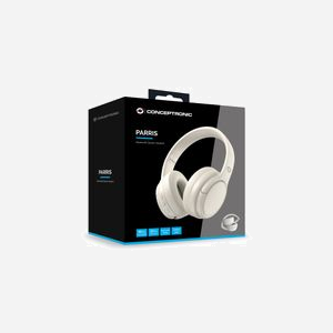 Conceptronic PARRIS03C Casque Arceau Filaire/Bluetooth 5.4 Crème - 20-20000Hz, 32 Ohm, Micro Intégré, Batterie 400mAh - Autonomie 30h - Miniature 4