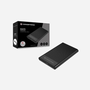 Conceptronic DANTE06B Boîtier Externe USB Type-C pour Disque Dur/SSD 2.5" SATA III 6Gbit/s, Support 7/9.5mm, Capacité 10To, Noir, Compatible Windows/macOS - Miniature 5
