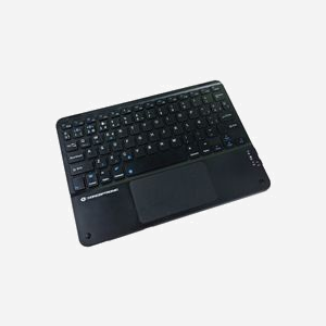 Conceptronic TOBIN01BES Clavier Bluetooth QWERTY Espagnol Noir, Universel, Touchpad Intégré, Bluetooth 5.4, Compatible Windows/Mac/iOS/iPadOS, Batterie Rechargeable, 245x175x6mm, 205g - Miniature 3