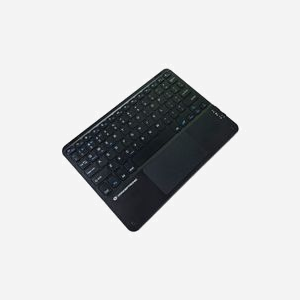 Conceptronic TOBIN01BUS : Clavier Universel Bluetooth 5.4 QWERTY US 80-87% noir, Pavé Tactile, Compatible Windows/macOS/iOS/iPadOS, 245x175x6mm - Miniature 2