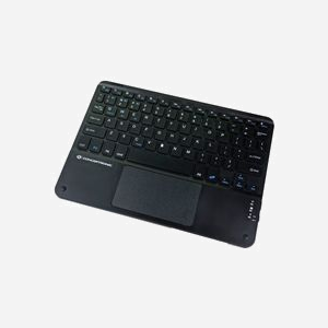 Conceptronic TOBIN01BUS : Clavier Universel Bluetooth 5.4 QWERTY US 80-87% noir, Pavé Tactile, Compatible Windows/macOS/iOS/iPadOS, 245x175x6mm - Miniature 4