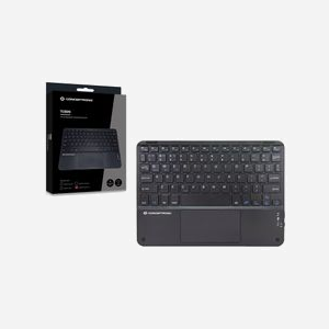 Conceptronic TOBIN01BUS : Clavier Universel Bluetooth 5.4 QWERTY US 80-87% noir, Pavé Tactile, Compatible Windows/macOS/iOS/iPadOS, 245x175x6mm - Miniature 5
