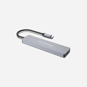 Conceptronic DONN28G Dock USB 3.2 Gen 1 Type-C Gris - 2x USB-A, 3x USB-C, HDMI 4K, Lecteur Cartes SD/MicroSD, Power Delivery 100W, Compatible Windows/macOS/Android - Miniature 4
