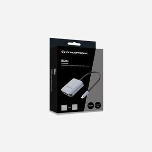 Conceptronic BIAN08G Lecteur CFexpress 2.0 Type B - USB 3.2 Gen 2 Type-C - Aluminium Gris - 10000 Mbit/s - Support Windows/macOS/Android - Miniature 5