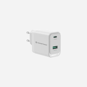 Conceptronic ALTHEA20W45 Chargeur Secteur 45W Universel, 1x USB-C Power Delivery 3.0/PPS, 1x USB-A, Quick Charge 3.0, Protections Court-Circuit/Surcharge/Surchauffe
