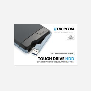 Freecom Tough Drive 1To HDD Externe 2.5" USB 3.2 Gen 1 (3.1 Gen 1) 5400 RPM Gris - Résistant aux Chocs, IP54, Logiciels Inclus - Miniature 3
