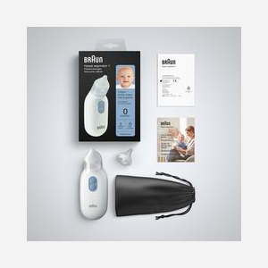 Braun BNA100EU Aspirateur Électrique Blanc sur Batterie avec Pointes Amovibles, Aspiration Réglable, Compatible dès 0 mois - 1 Batterie supportée - Miniature 3