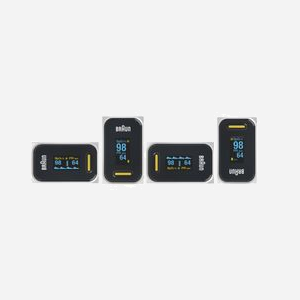 Braun YK-81CEU Oxymètre de pouls Noir/Acier inoxydable, SpO2 70-100% +/-3%, Écran OLED, Alimentation batterie, Certifié CE - Miniature 2