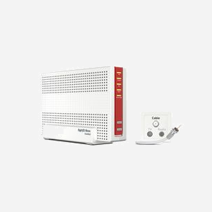 AVM FRITZ!Box 6690 Routeur Wi-Fi 6 (802.11ax) Bi-bande 4800 Mbit/s Gigabit Ethernet 4 ports RJ45, 2 ports USB 3.2, Serveur FTP, Blanc - Miniature 1