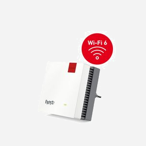 AVM FRITZ!Repeater 1200 AX, Wi-Fi 6 (802.11ax) 3000 Mbit/s, 1 x Gigabit Ethernet, Standards IEEE 802.11a/ac/ax/g/n, WPA3, Blanc - Miniature 1